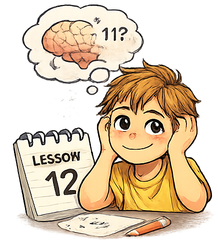 Person forgetting what they learned